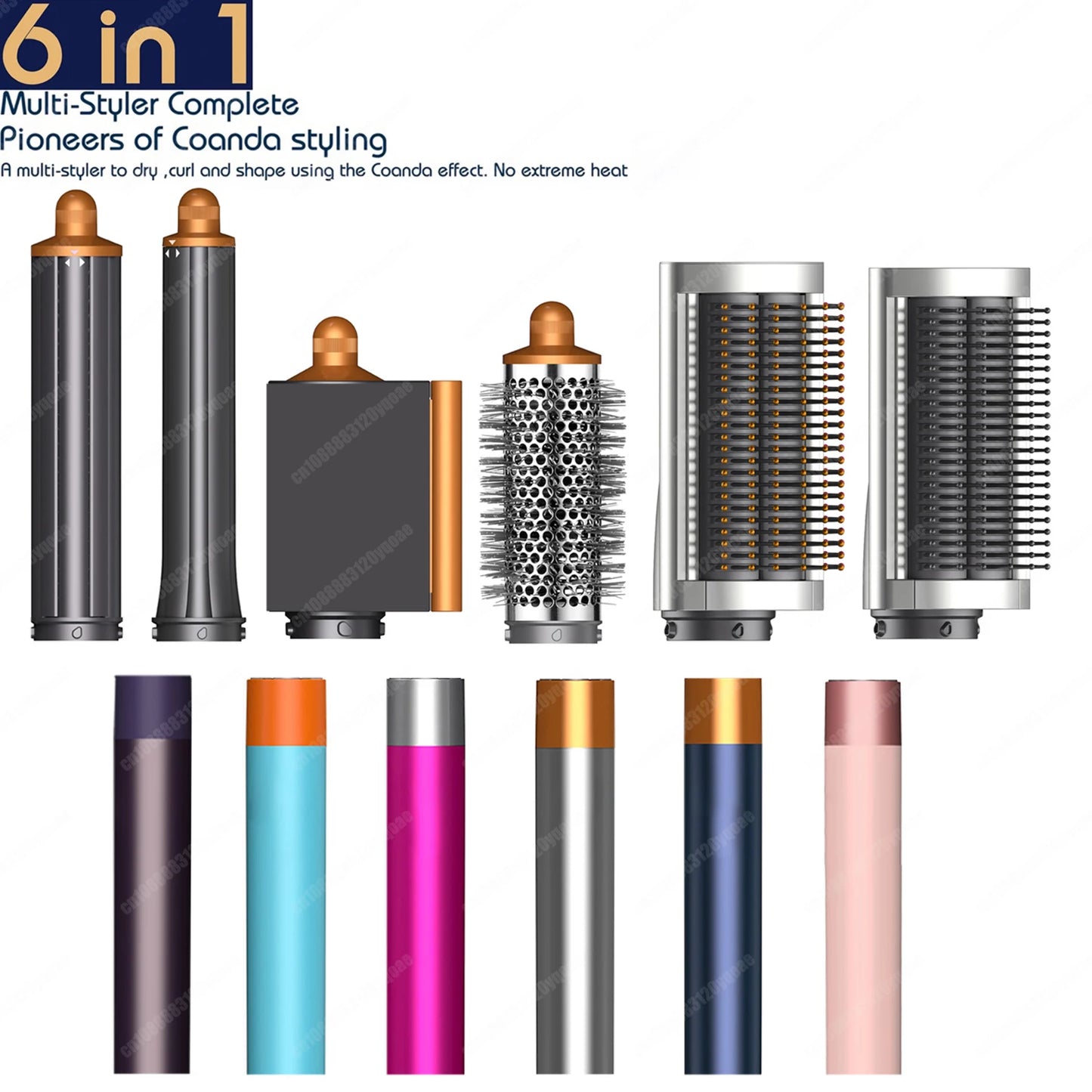 Professional 6-in-1 Salon Hair Styler