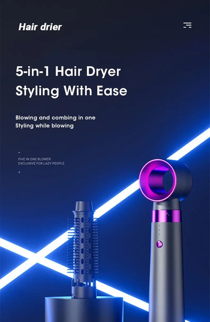 5-in-1 Negative Ion Hair Dryer Styler
