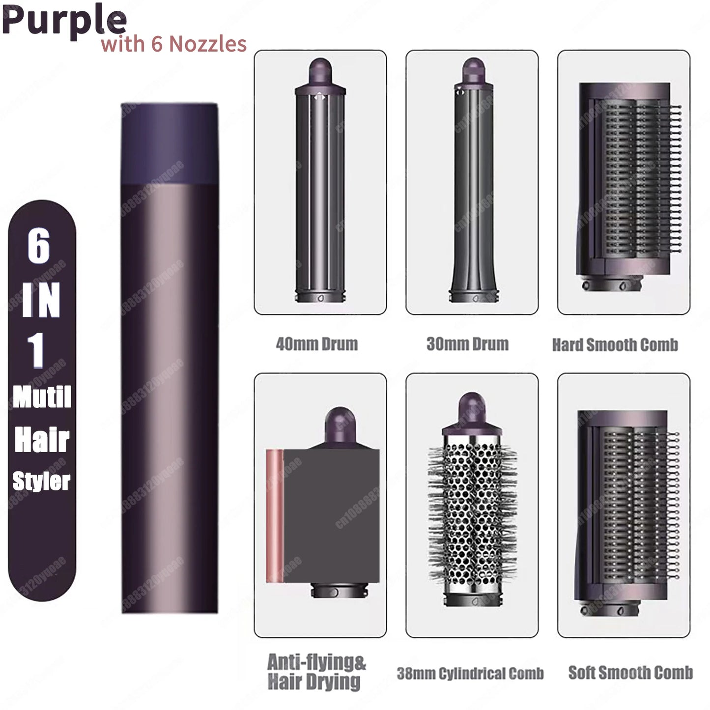 Professional 6-in-1 Salon Hair Styler