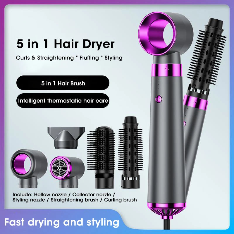 5-in-1 Negative Ion Hair Dryer Styler