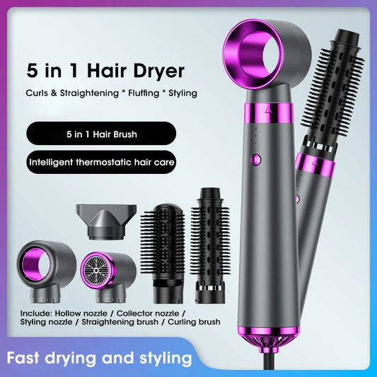 5-in-1 Negative Ion Hair Dryer Styler